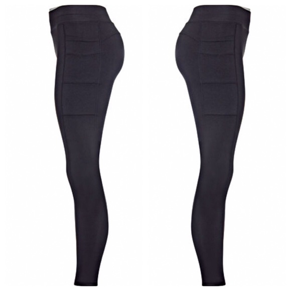 Fitted Supportive Athletic Leggings with Pockets - Picture 3 of 6